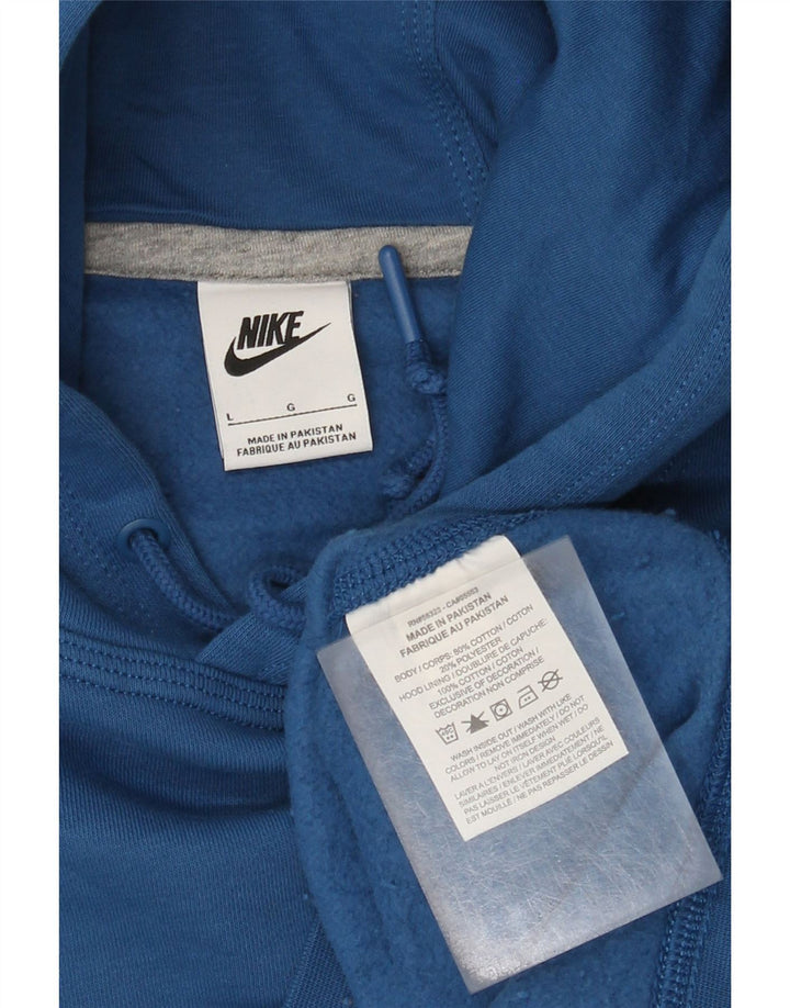Nike Herren Kapuzenpullover, groß, aus blauer Baumwolle