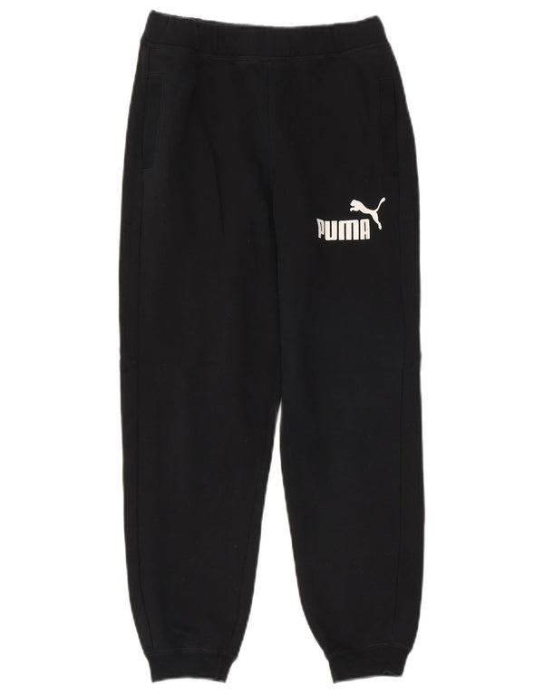 Puma Jungen Graphic Trainingshose Jogger 11–12 Jahre, schwarze Baumwolle