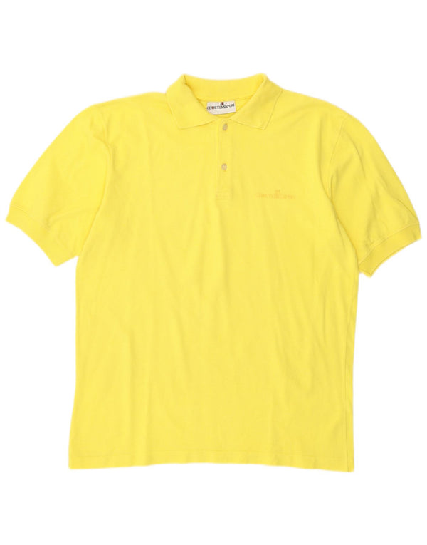 Cerruti 1881 Herren-Poloshirt, große gelbe Baumwolle