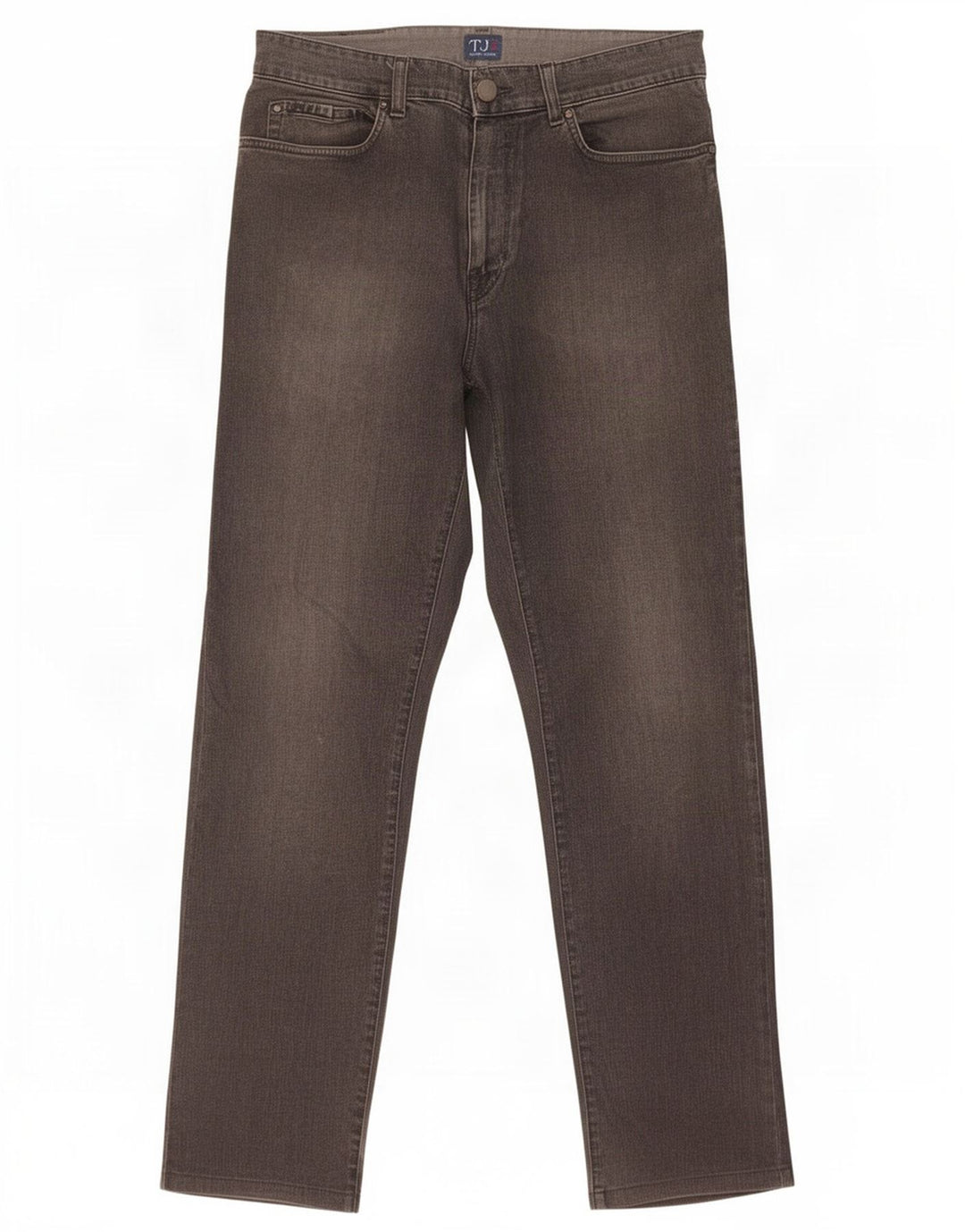 Trussardi Damen Straight Jeans W32 L30 Grau