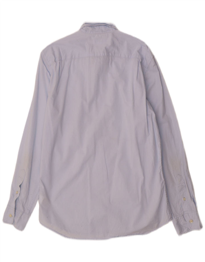 Gap Herren-Slim-Fit-Hemd aus mittelblauer Baumwolle