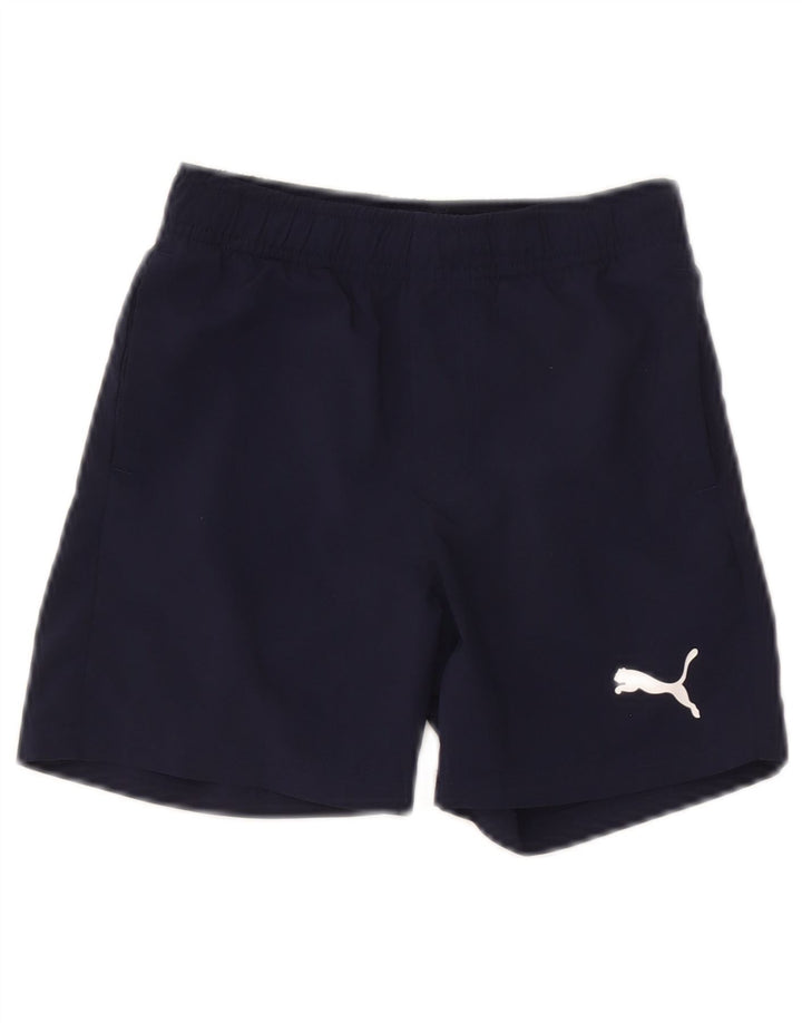 Puma Jungen Sport Shorts 7-8 Jahre Marineblau Polyester