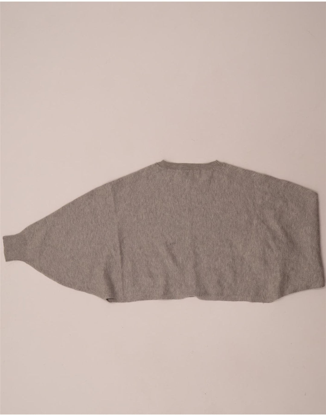 Massimo Dutti Damen Crop Sweatshirt Pullover UK 14 Mittelgrau meliert