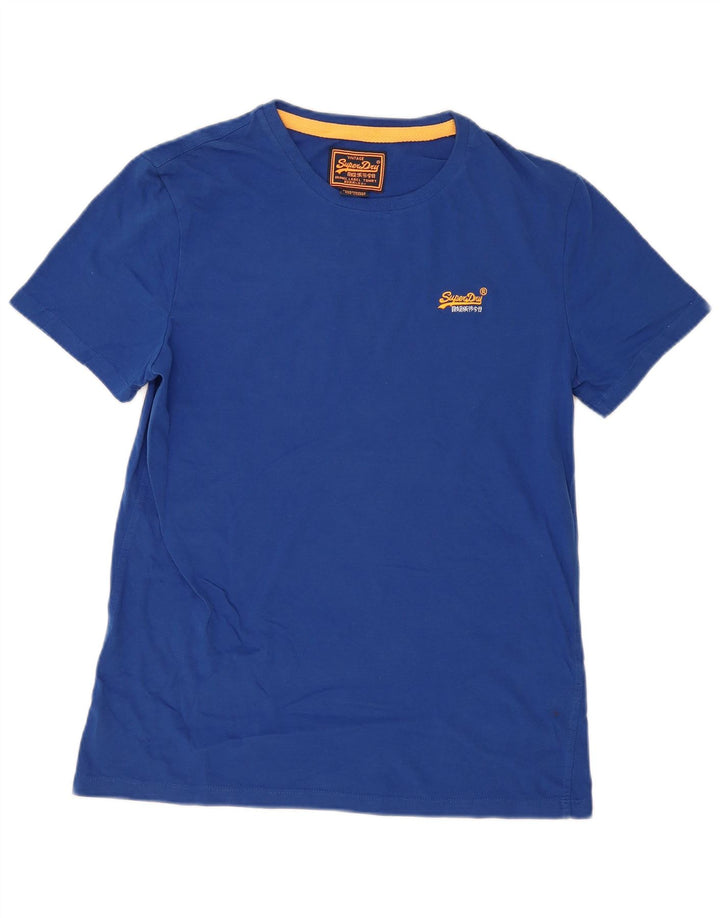 Superdry Herren T-Shirt Top XL Blau Baumwolle