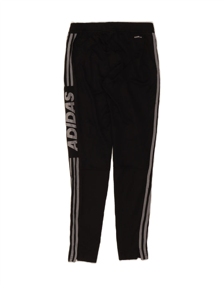 ADIDAS Womens Graphic Tracksuit Trousers UK 8/10 Small  Black Polyester Vintage Adidas and Second-Hand Adidas from Messina Hembry 