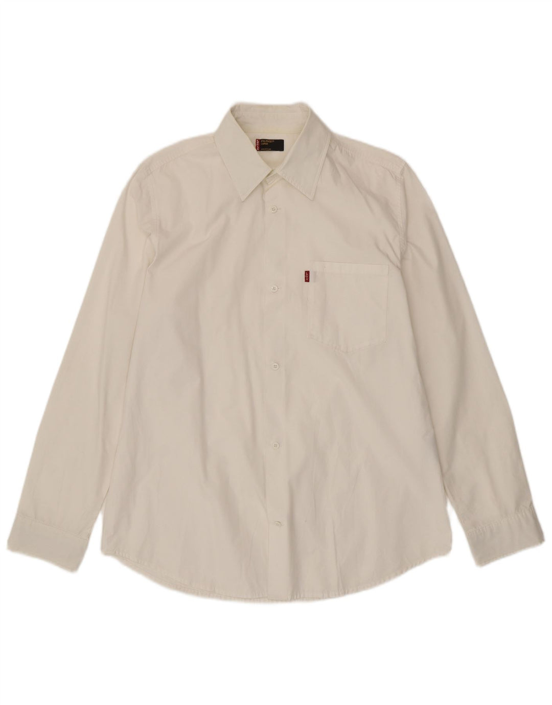 LEVI'S Herren-Hemd, groß, aus weißer Baumwolle