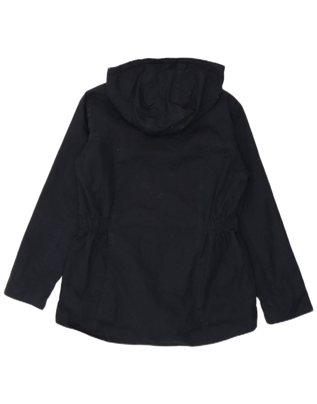 Schöffel Damen-Regenjacke mit Kapuze, UK 16, Größe L, Marineblau, Baumwolle