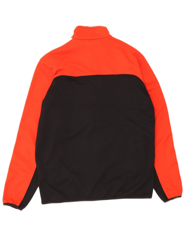 Adidas Herren Trainingsanzug Top Jacke UK 38/40 Mittelorange Farbblock