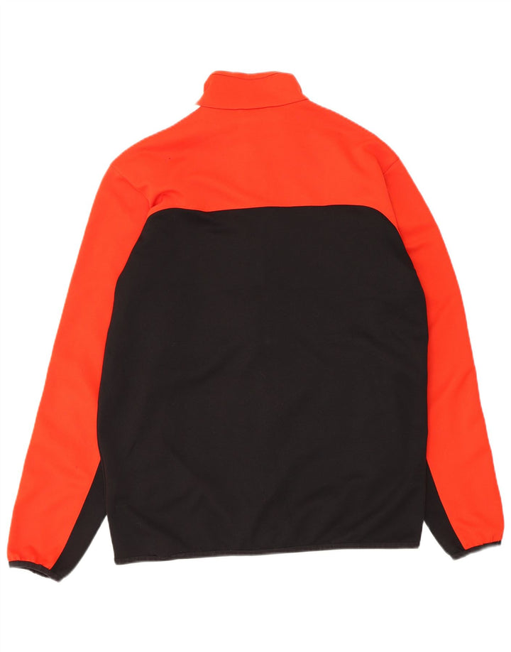 Adidas Herren Trainingsanzug Top Jacke UK 38/40 Mittelorange Farbblock