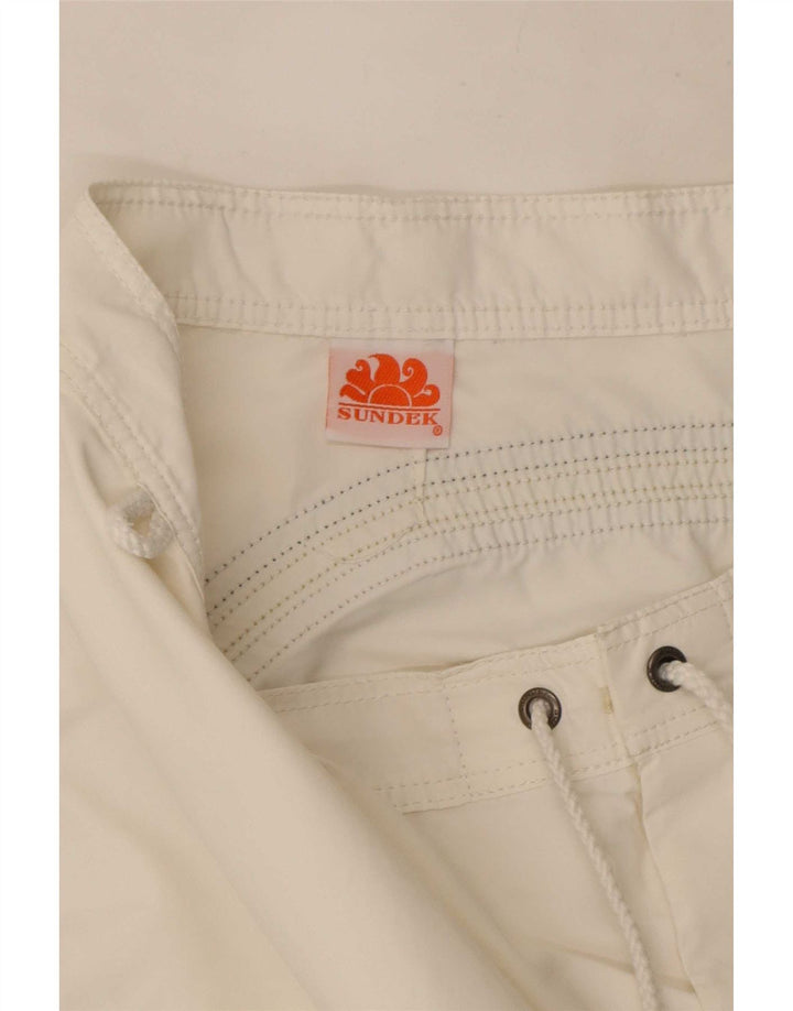 Sundek Herren-Badeshorts, Größe L, Weiß