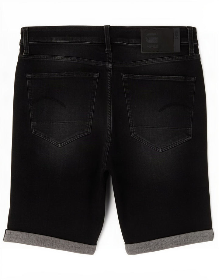 G-Star Herren 3301 Slim Denim Shorts W34 Große graue Baumwolle