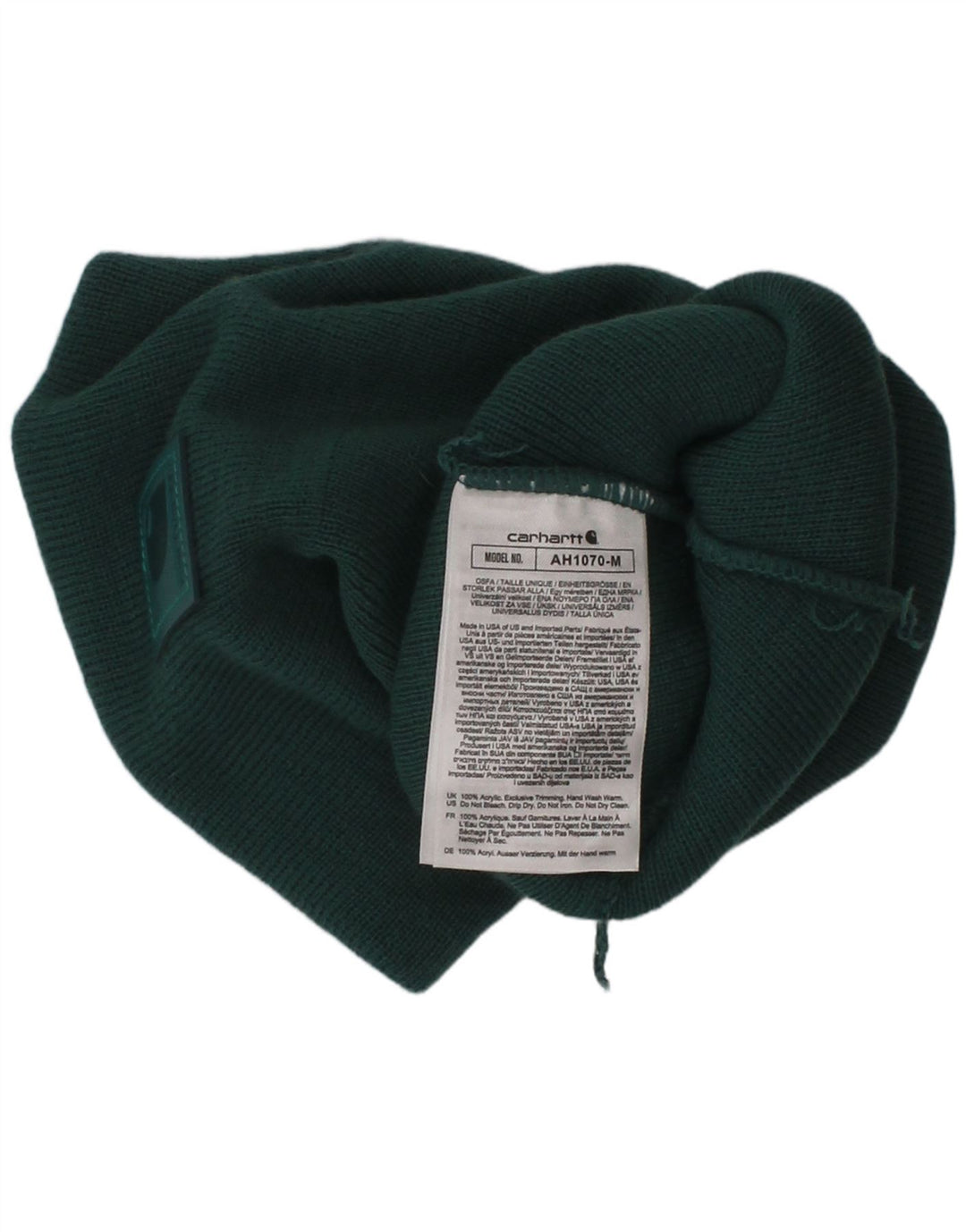Carhartt Herren-Beanie-Mütze, Einheitsgröße, grünes Acryl
