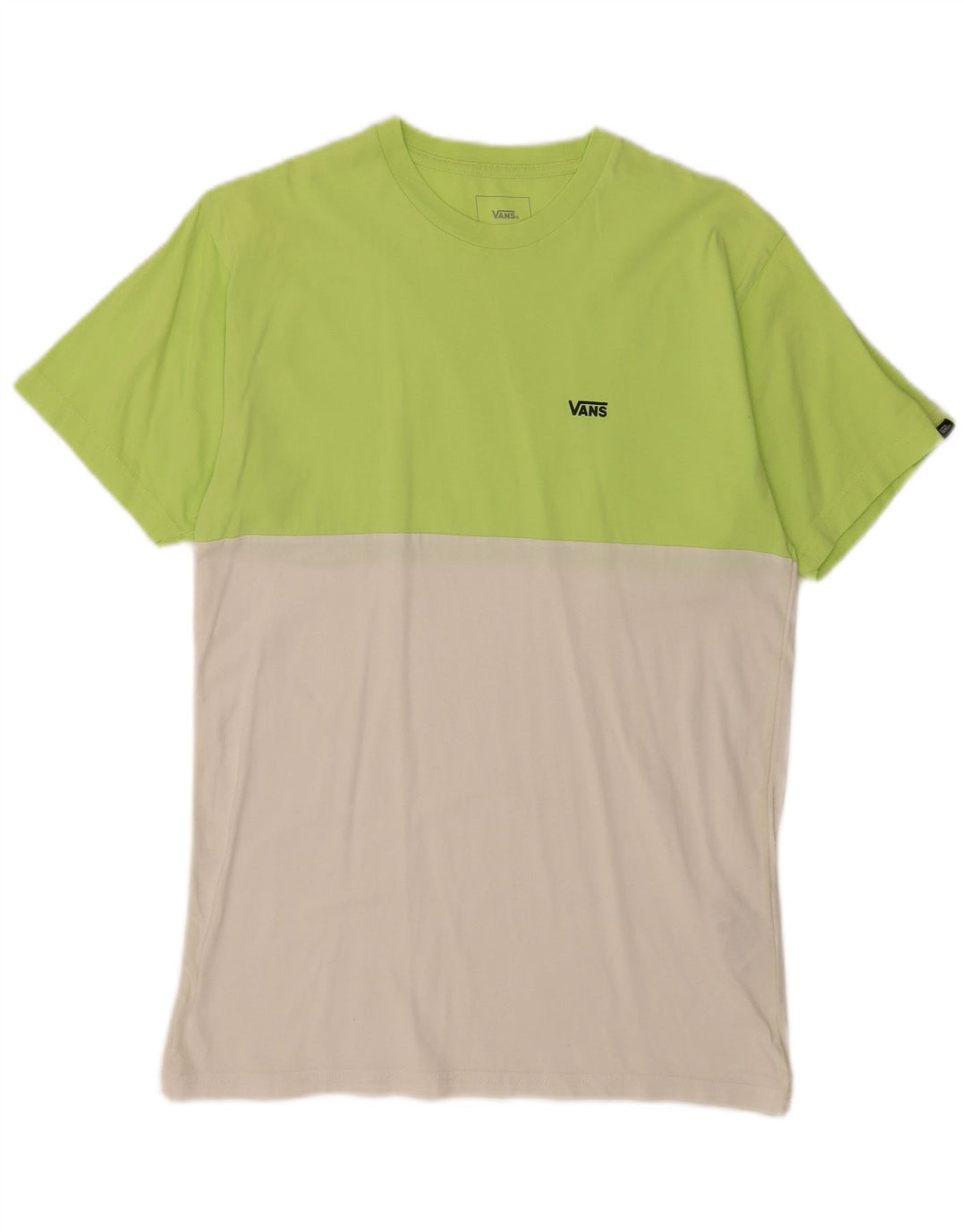 Vans Herren-T-Shirt mit klassischer Passform aus mittelgrüner Colourblock-Baumwolle