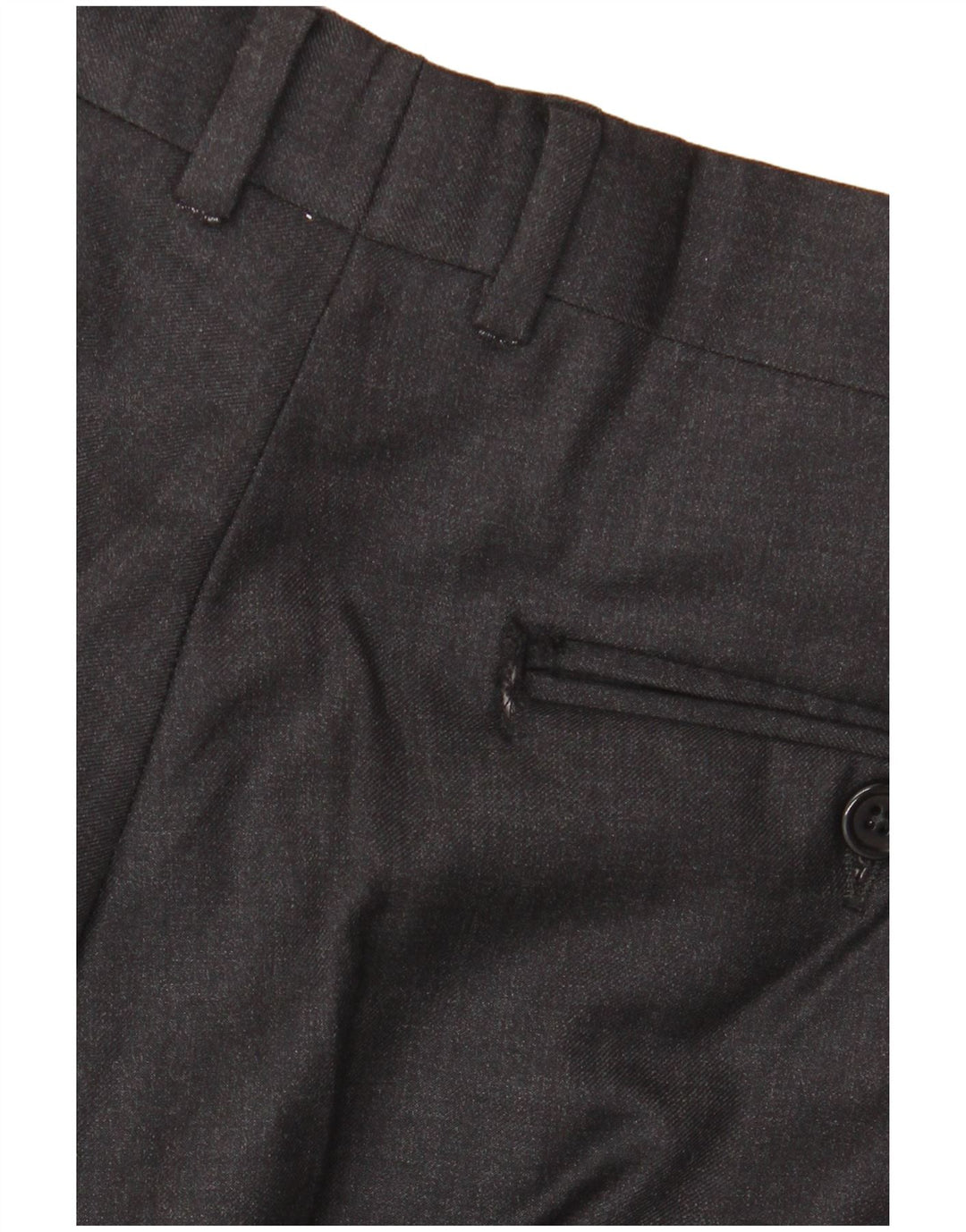 AQUASCUTUM Herren-Anzug mit 2 Knöpfen, 2-teilig, UK 40, Größe L, W34, L32, graue Wolle