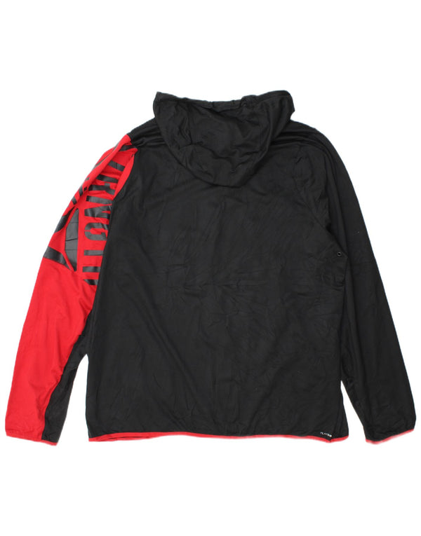 Reebok Herren Graphic Hoodie Pullover 2XL Schwarz Colourblock Polyester