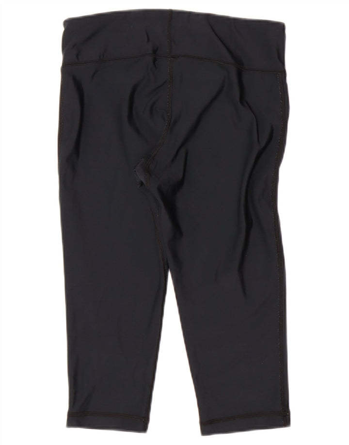 UNDER ARMOUR Damen Heat Gear Capri Leggings UK 8 Small Marineblau