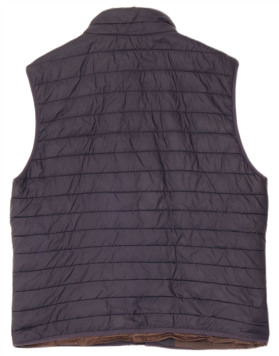 Zara Herren Wattierte Weste UK 40 Large Marineblau Polyester