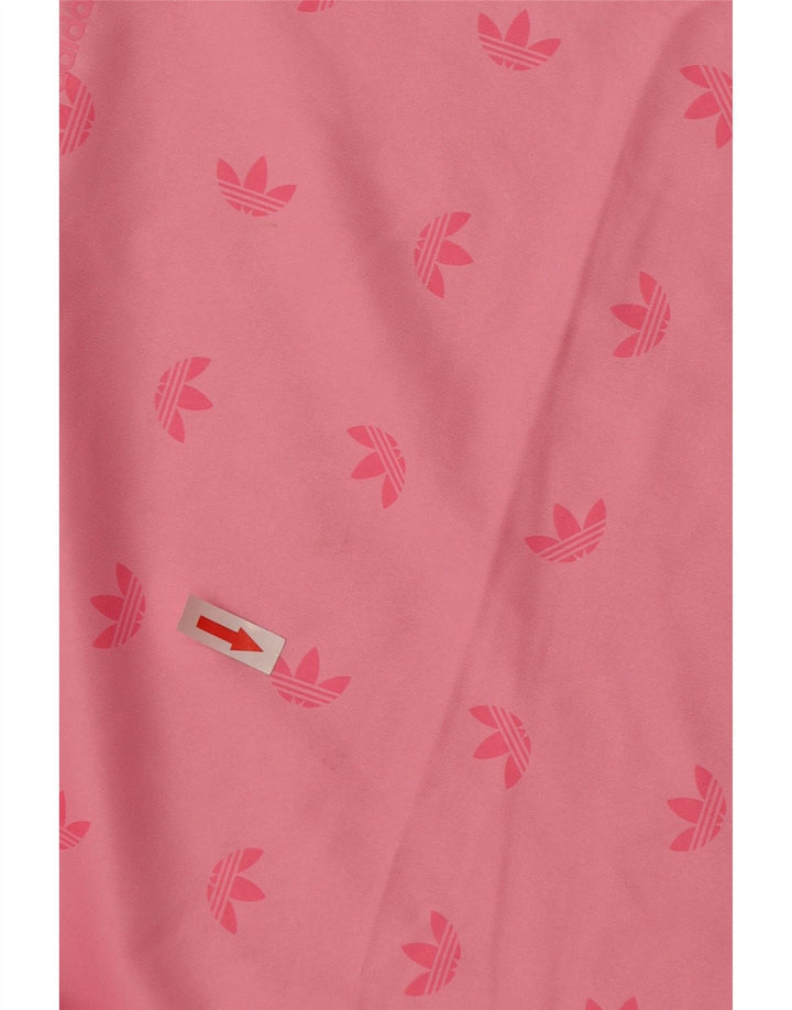 Adidas Damen Graphic Top Langarm UK 10 Small Rosa Polyester