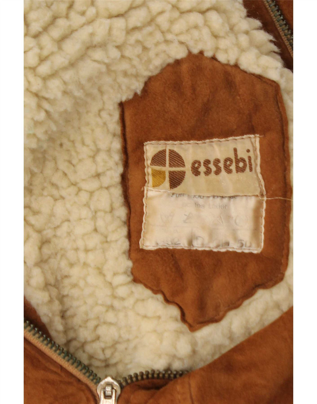 Essebi Herren Wildleder Bomberjacke IT 52 XL Beige Leder