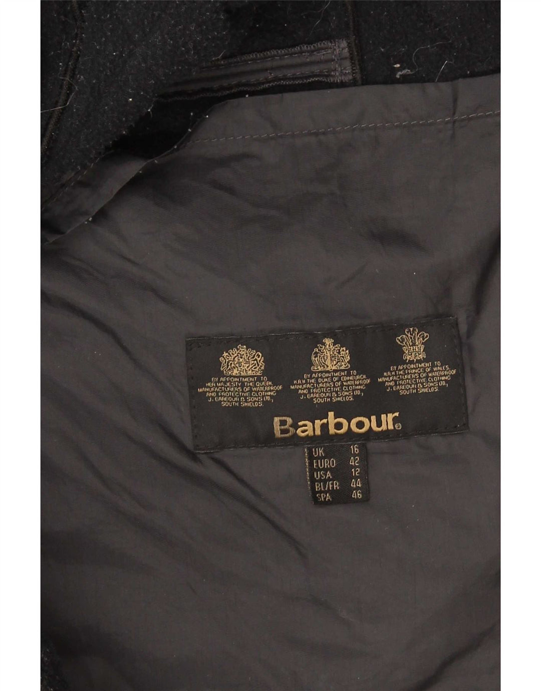 Barbour Damen Steppjacke UK 16 Large Schwarz