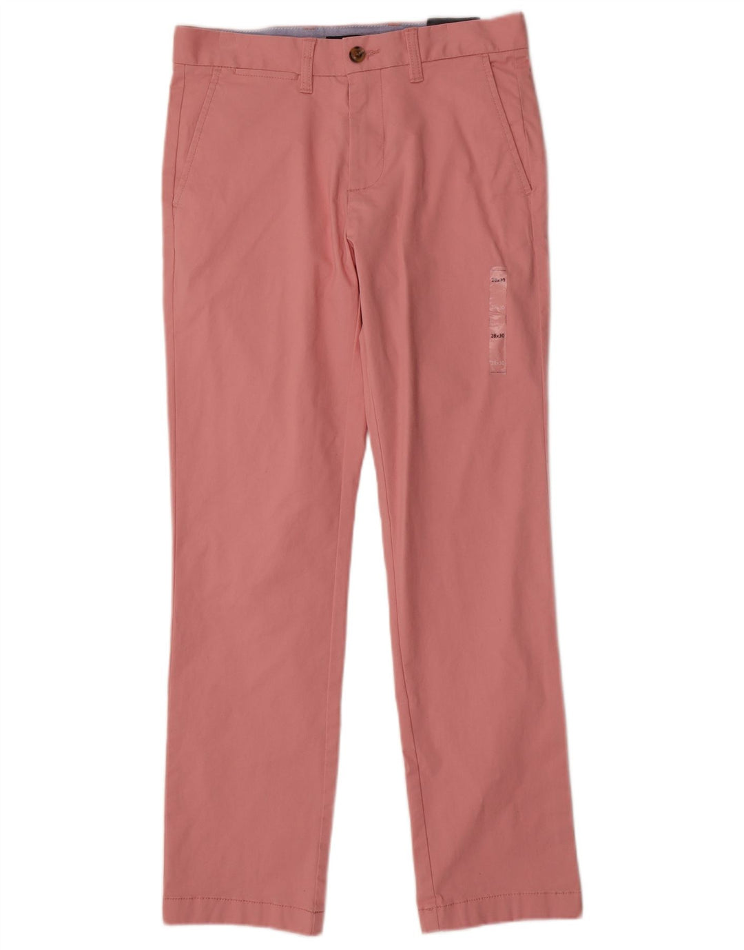 TOMMY HILFIGER Herren gerade Chinohose W28 L30 rosa Baumwolle