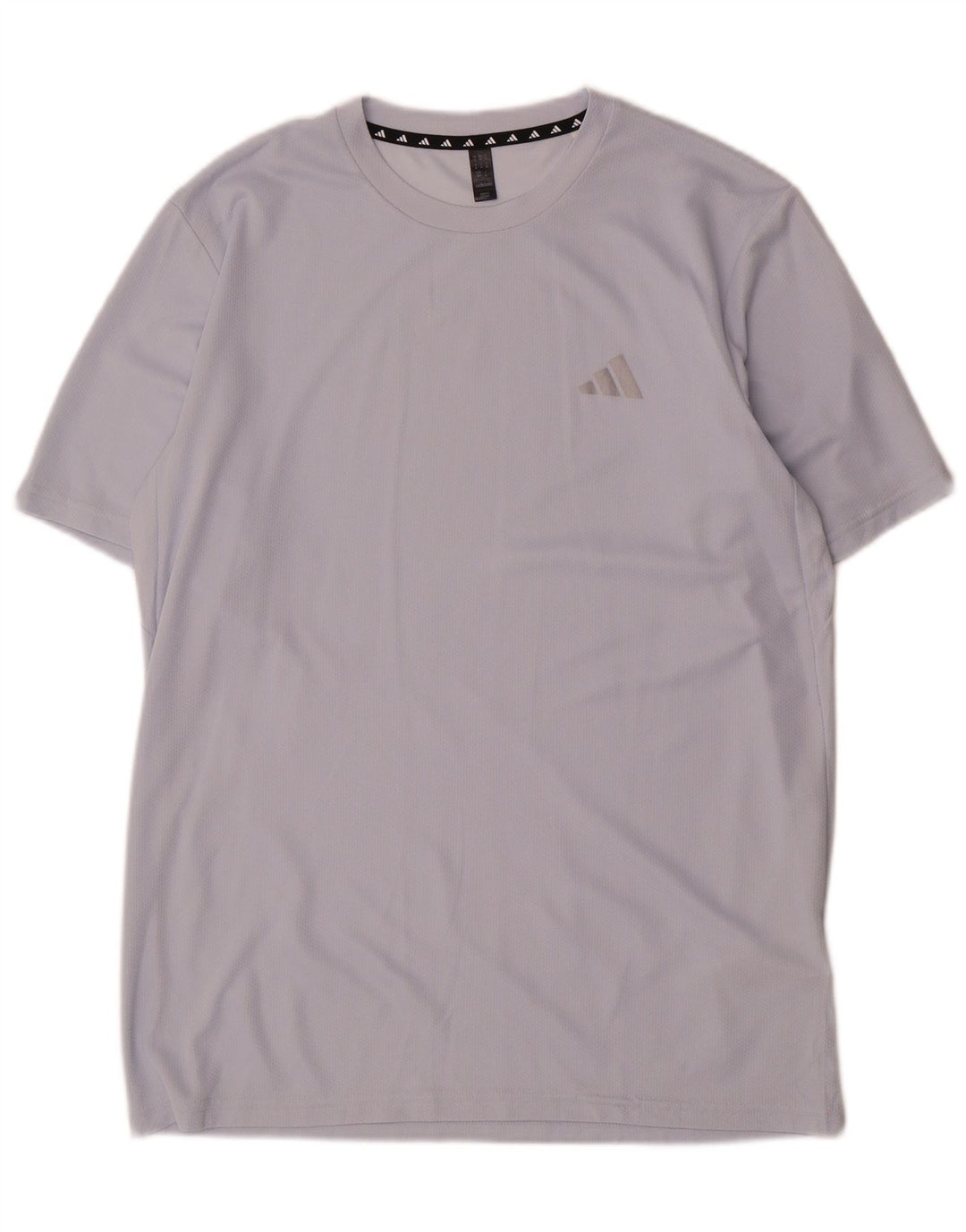 Adidas Herren T-Shirt Top Mittelgraues Polyester