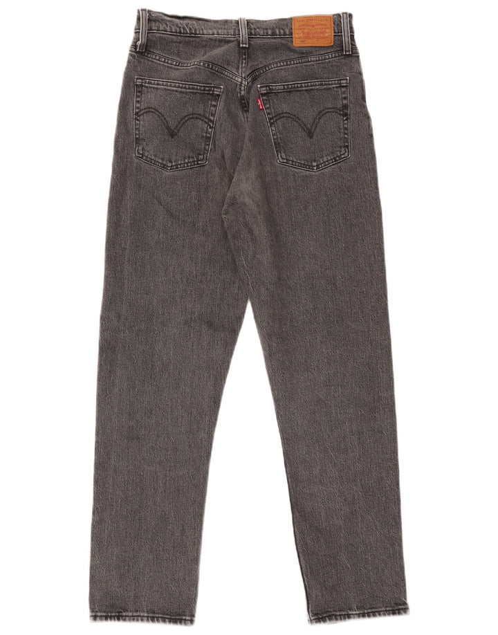 Levi's Damen 501 Straight Jeans W29 L28 Graue Baumwolle