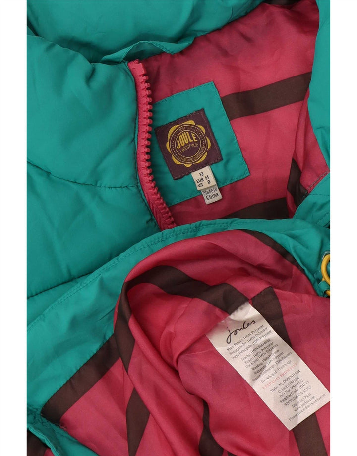 Joules Damen Wattierte Weste UK 12 Medium Türkis Polyester