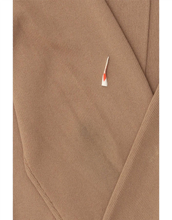 Reiss Herren-Strickjacke, groß, braune Viskose