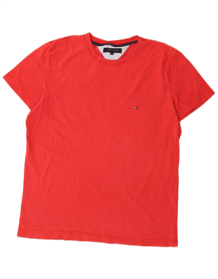 Tommy Hilfiger Herren T-Shirt Top Große rote Baumwolle