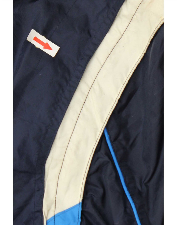 Kappa Herren-Windbreaker-Jacke mit Grafik, UK 40, Größe L, Marineblau, Farbblock
