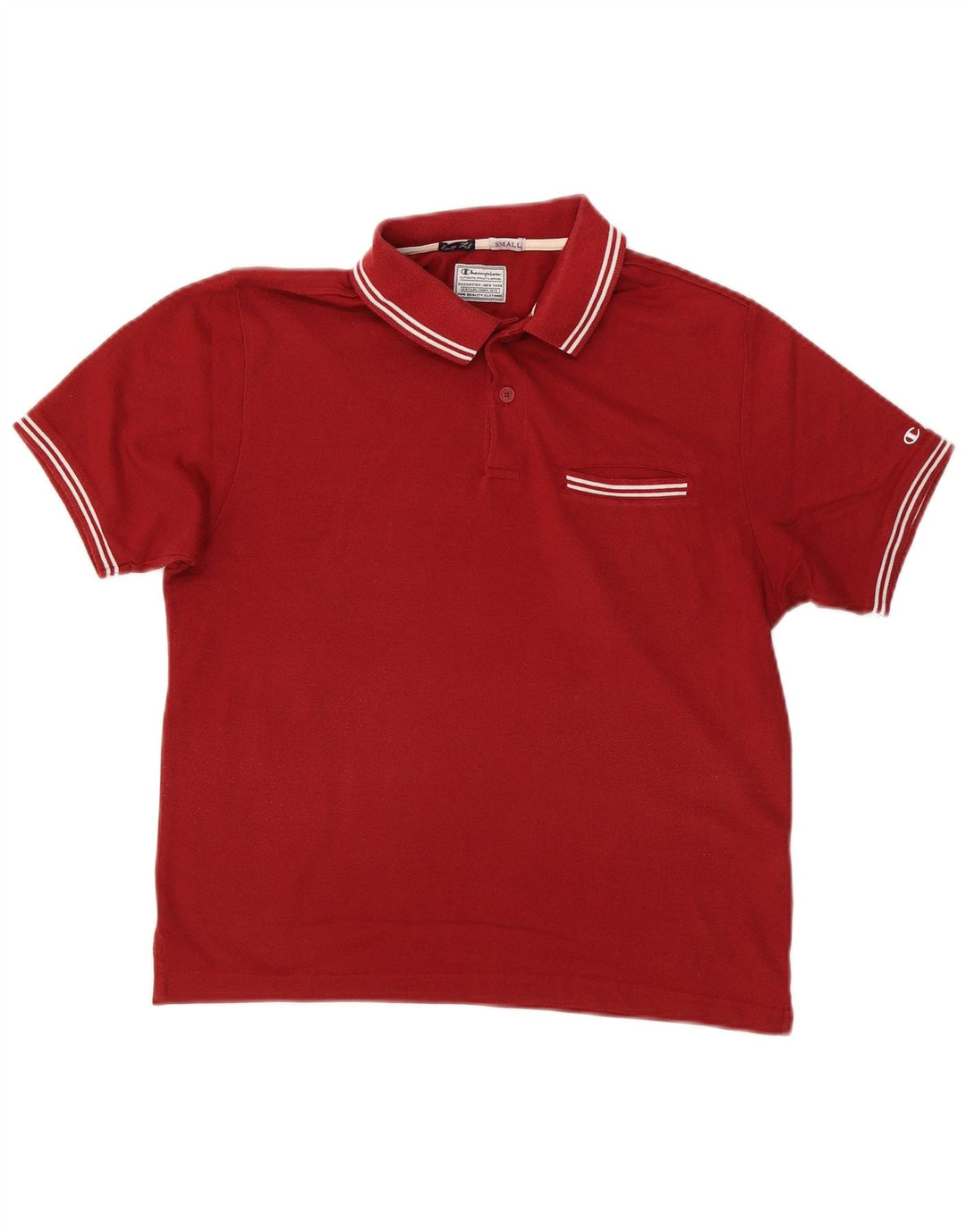 CHAMPION Herren Easy Fit Poloshirt, Größe S, Rot, Baumwolle