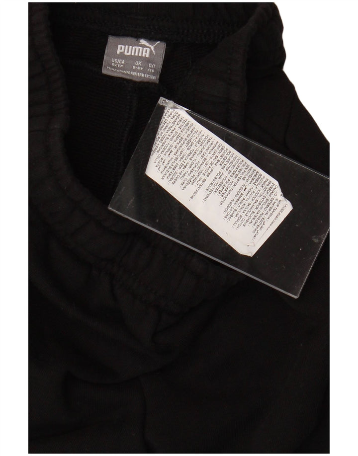 PUMA Jungen Graphic Sport Shorts 5–6 Jahre, schwarze Baumwolle