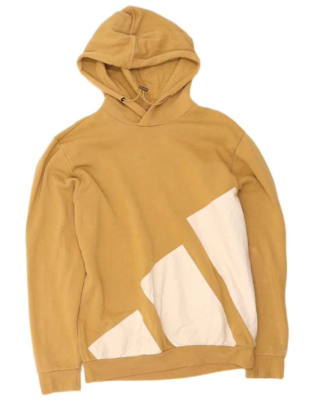 Adidas Herren Graphic Hoodie Pullover mittelgelbe Baumwolle