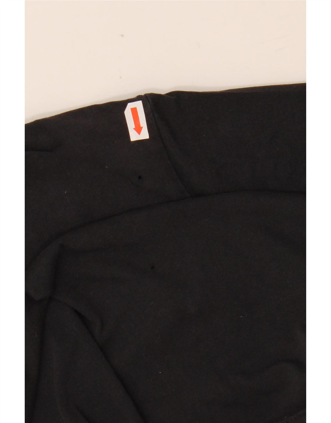 NIKE Damen Grafik-T-Shirt Top UK 14 Mittelschwarze Baumwolle