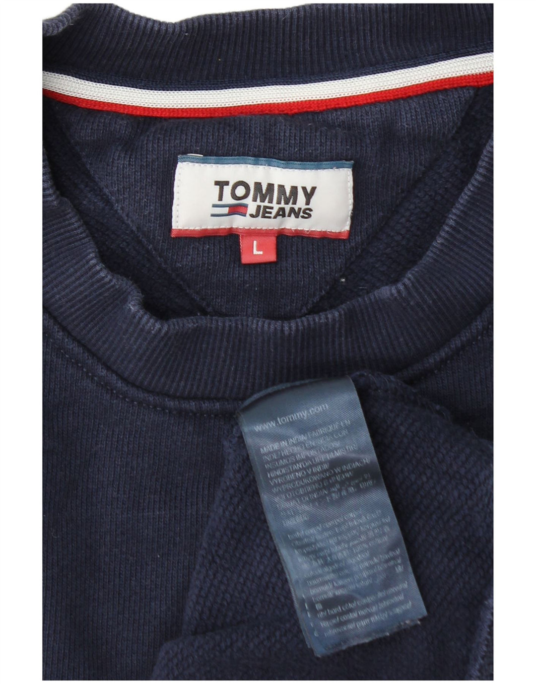 Tommy Hilfiger Herren-Sweatshirt mit Grafik, groß, Marineblau, Farbblock