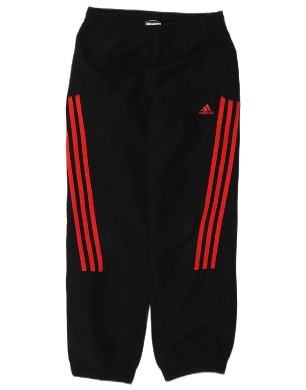 Adidas Jungen-Trainingshose, Jogginghose, 9–10 Jahre, schwarzes Polyester