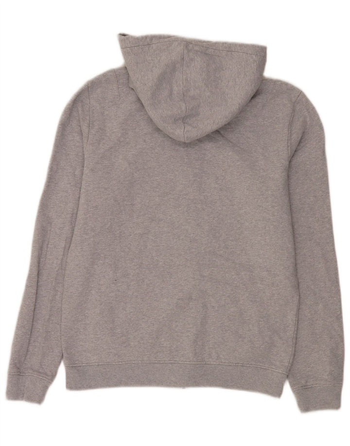 All Saints Herren-Kapuzenpullover mit Reißverschluss, Größe S, graue Baumwolle