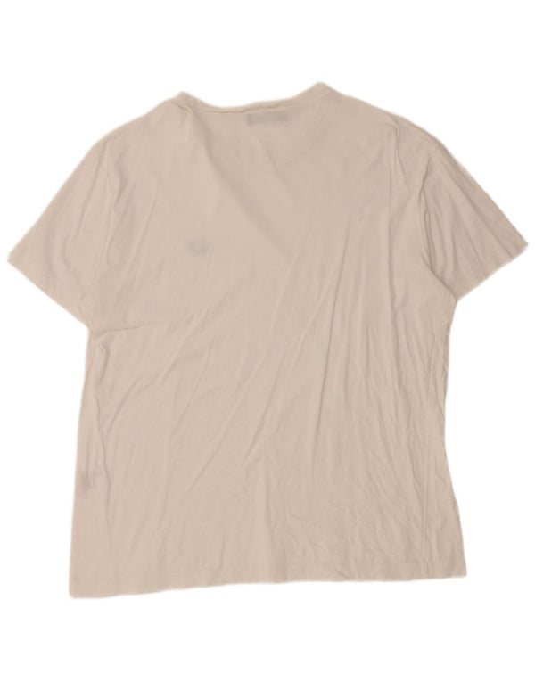 Fred Perry Herren T-Shirt Top Große weiße Baumwolle