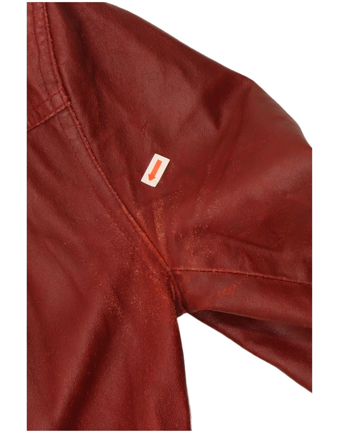 Bayside Damen Lederjacke UK 14 Großes burgunderrotes Leder