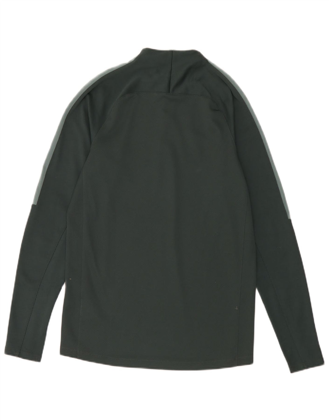 Nike Herren-Oberteil mit Reißverschluss, langärmlig, klein, grün, Polyester
