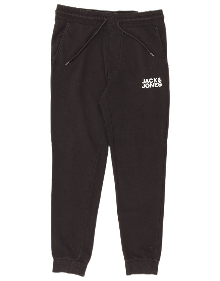 Jack & Jones Herren-Trainingshose mit Grafik, mittelschwarz, Baumwolle