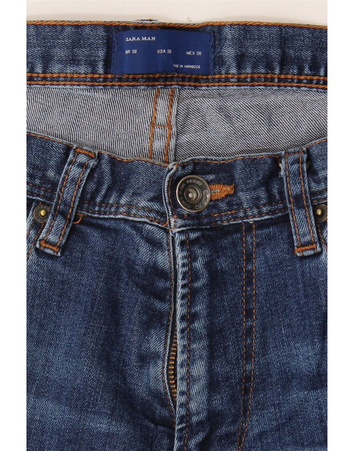 ZARA Mens Skinny Jeans EU 38 Small W30 L32 Blue Vintage Zara and Second-Hand Zara from Messina Hembry 