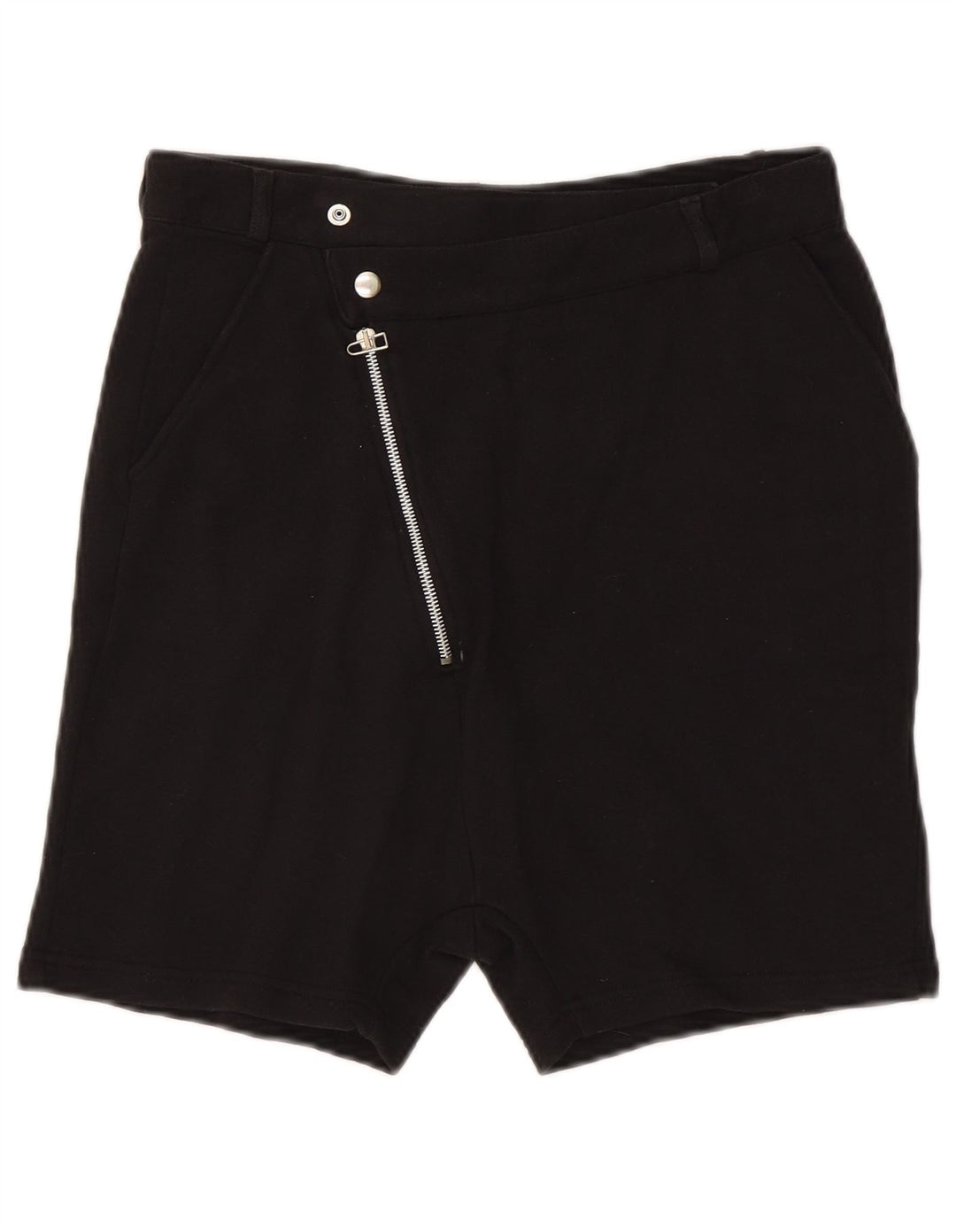 Zara Herren Chinoshorts Medium W31 Schwarze Baumwolle