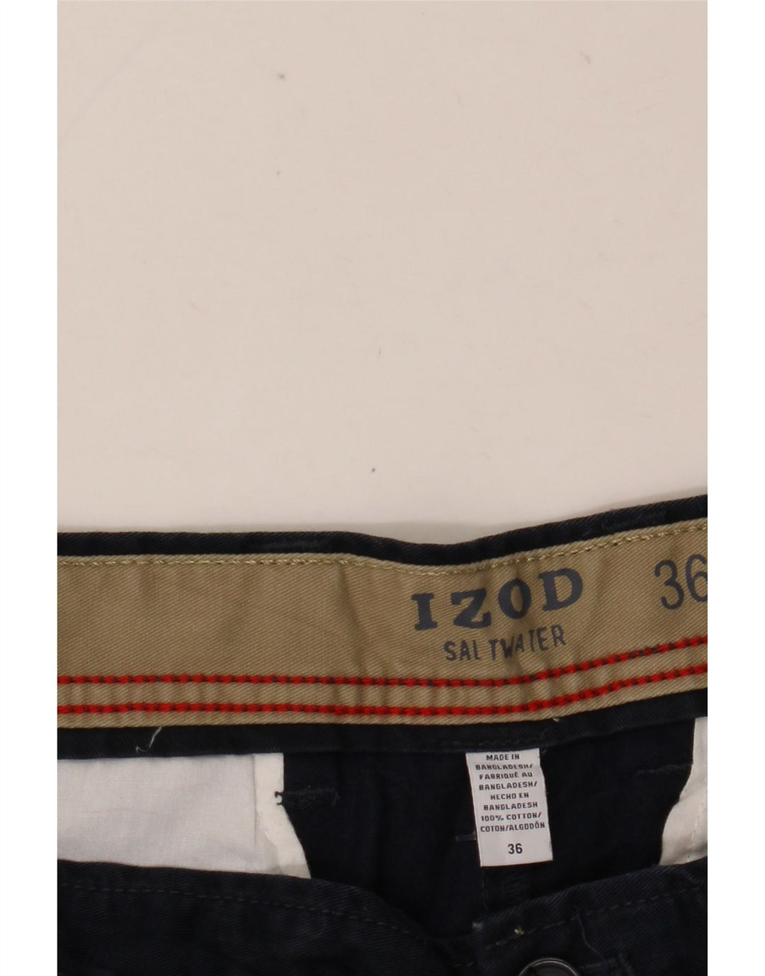IZOD Herren Salzwasser-Chinoshorts W36 Große marineblaue Baumwolle