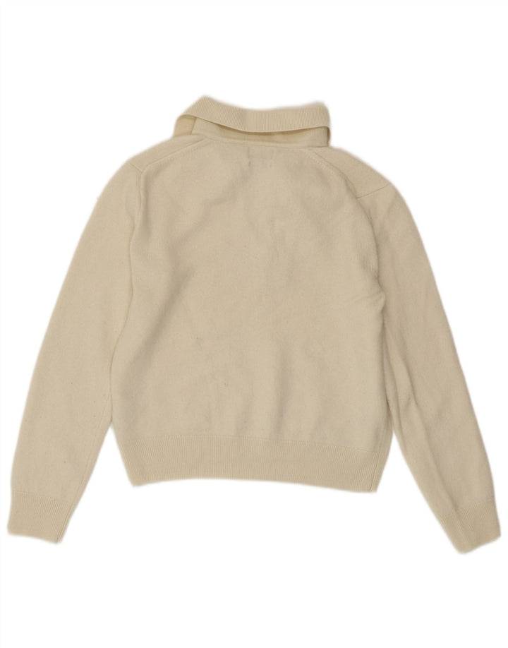 POLO RALPH LAUREN Damen Rollkragenpullover Pullover UK 10 Small Off White