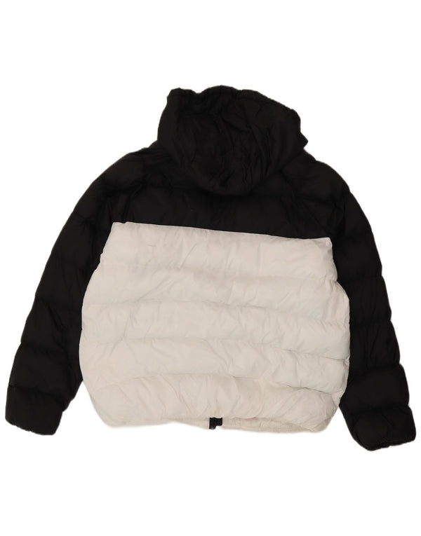 Mountain Warehouse Wattierte Damenjacke mit Kapuze, UK 18, XL, Schwarz, Farbblock