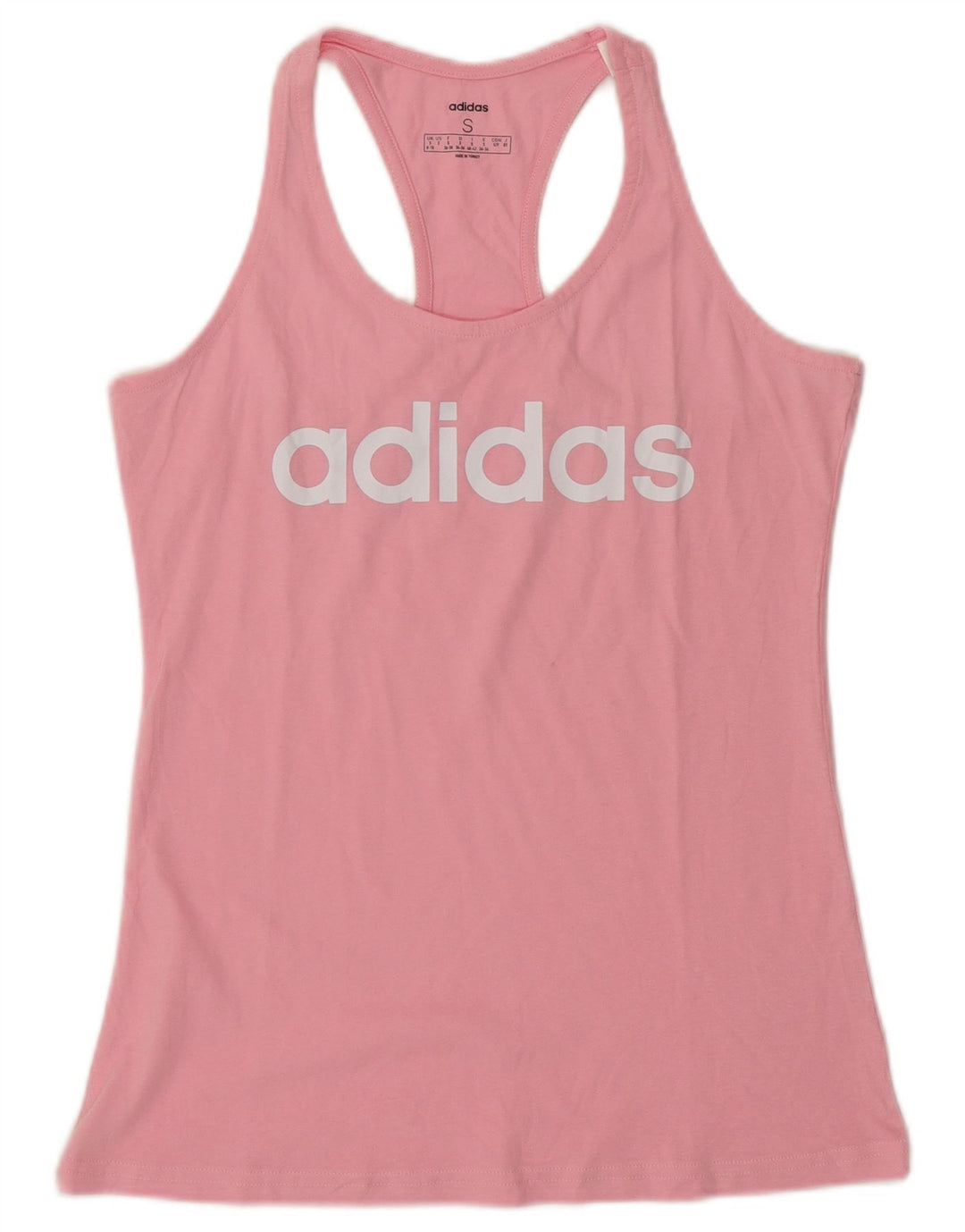 Adidas Damen Graphic Vest Top UK 8/10 Small Pink