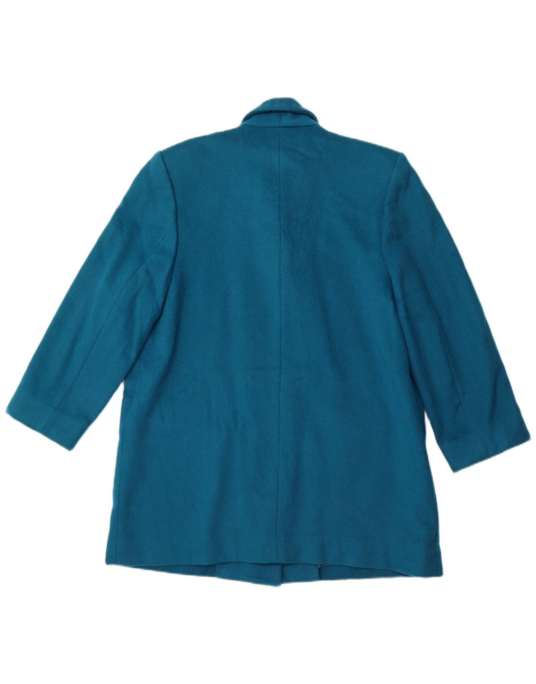 LONDON FOG Damen Zweireihiger Mantel US 12 Große blaue Wolle