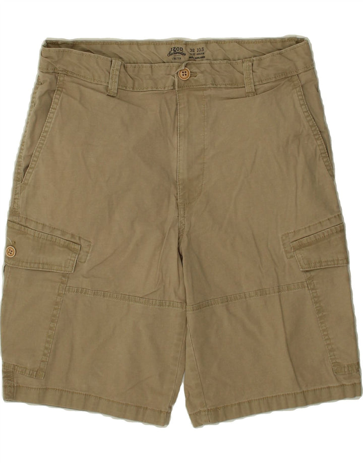 IZOD Mens Cargo Shorts  W32 Medium Beige Vintage Izod and Second-Hand Izod from Messina Hembry 